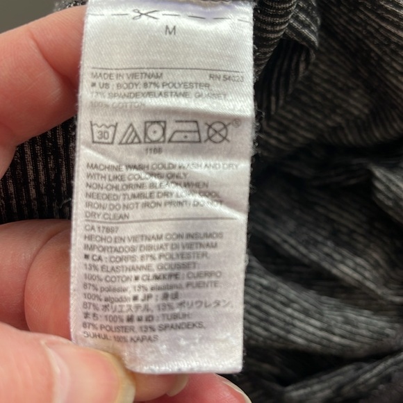 Old Navy Active Go Dry Compression Striped Leggings Soft Black Low Rise Size M - Picture 9 of 11